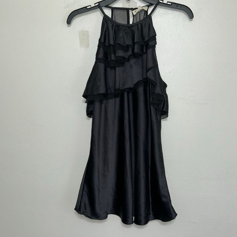 Song of Love Black Ruffle Blouse NWT Size L